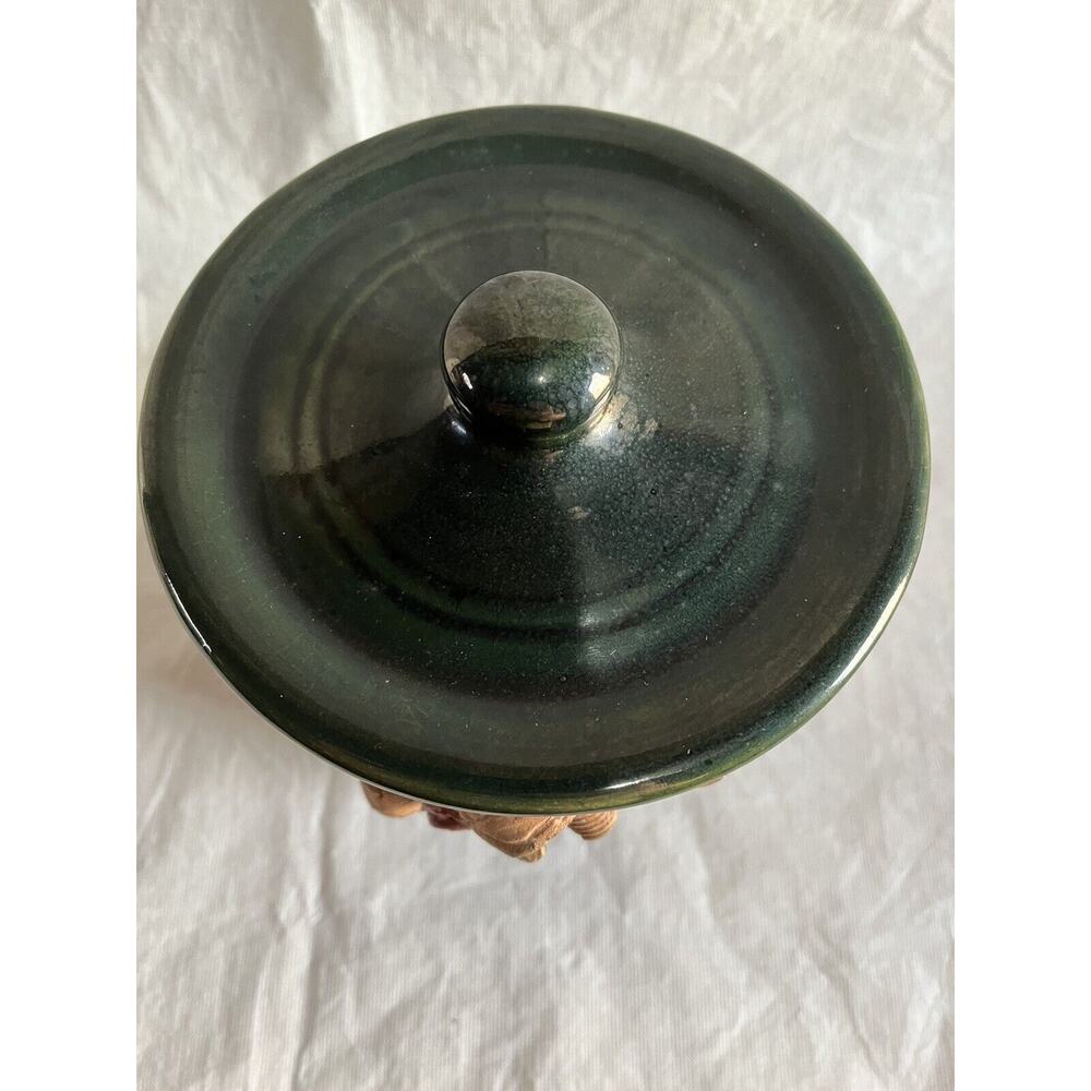 Beautiful Hand Turned Crock Set Signed - Picture 3 of 16
